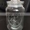 Covered Antique Style Round Shape Different Type Large Size Pattern Glass Jar