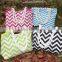 Nautical Rope Handle Tote stripe/chevron canvas beach bag