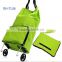 RH-TL06 green color foldable shopping trolley bag