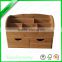 Hot selling bamboo office desk organizer for stationery
