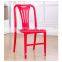 The beauty colorful plastic dinning chair