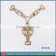 Wholesale tpu footwear ornament chain buckle for lady shoe HU1201