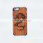 For Iphone 6 Wholesale Cell Phone Case Wood + pc With Laser Engrave Dragon and Fox