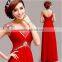 Wholesale Fashion Design Red Sexy Formal Beaded Evening Dress High Quality Sleeveless Red Sexy Formal Beaded Evening Dress