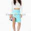 Fashion Ladies Women Sexy Solid Slim Asymmetric Hem Casual Mini Skirt