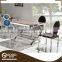 Luxury 201 Stainless Steel Dining Marble Table Set