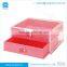 ACRYLIC 3-DRAWER ROUND BEAD KNOB BOX