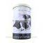 China gold supplier high quality pet food cylindrical tin boxes