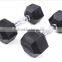 High Quality Hex Rubber Coated Dumbbell