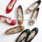 Comfortable women flat shoes leather shoes good quality leather