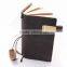 Custom antique design vintage genuine leather A5 travel notebook journal