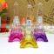 Eiffel tower shape pump sprayer cap 50ml crystal perfume glass bottle for personal care