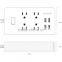 USB Surge Protector 4AC with 4 USB Power Socket