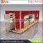 fashionable and popular fast food kiosk, / snack kiosk / pizza kiosk design for outdoor used