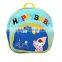 lovely happy baby print child backpack cute canvas mini kids bag