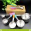 5pcs wholesale measuring spoon for cooking tools, Colorful Stainless Steel Measuring Spoon Sets,Factory supply SS stirring spoon