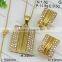 Hot Stainless Steel Jewelry Wholesale 18k Gold Plated Jewelry Set