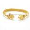 Fashion Golden Bangles Stainless Steel for Keepsake