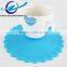 Silicone Table Pad Round Placemat Rose Drink Cushion Heat Resistant Cup Coaster