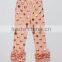 Fashion girl ruffle legging for 0-8 years old girl cheap price sports pants gold polka dot pattern