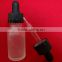 Popular Boston Round clear e liquid juice Glass Dropper Bottles 30ml with Childproof Cap and Rubber Stopper with Pipette