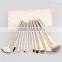 china manufacturers 12pcs White Soft beauty makeup brushes set