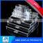 factory price square 3 drawer acrylic makeup cosmetic organizer