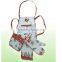 3-piece (Apron + 2 Potholders) Kitchen Textile Set