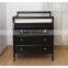 Walnut NZ Pine 3 Drawers Baby Change Table Dresser