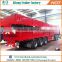 Tri axle 40 tons side wall dropside high wall utility 7x12 cargo trailer for sale