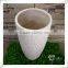 Fiberglass Modern Outdoor Tall Wholesale White Planters and Pots