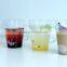 Coffee glass mug with handle tea glass mug with printing
