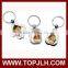 Custom logo design metal sublimation blank keychain keyring