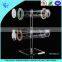 2 Tier Clear Acrylic T-Bar Bracelet Display Necklace Jewelry Displays Stands