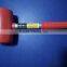 high quality rubber mallet hammer with steel handle