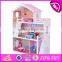 2017 New design girls miniature toys wooden doll house kits W06A083