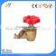 China cast steel gate valve with brass body