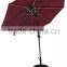 outdoor 10ft patio solar panel designed umbrella with LED light and bluetooth