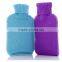 2000ml knitted hot water bottle with cover purple with Sapporo edge