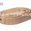 Unfinished Wooden ellipse food Tray