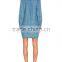 New Style Denim Jeans Fabric Mini Dress With Lace-Up Details All Types Of Ladies Dresses 2016 HSD5821