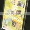 DM grocery store shelf acrylic menu holder fast food menu board