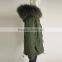 Myfur Winter Men's Fur Parka with Detachable Fur Lining and Raccoon Fur Hooded