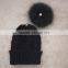 Myfur Stylish Pom Pom Winter Knit Hats Natural Real Raccoon Fur Balls Wholesale Custom Beanie Hat