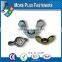 Made in Taiwan Brass Plated Stainless Steel Coarse Thread Zinc Plated Stamped Wing Nut