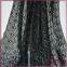 Black scalloped embroidery chemical lace fabric