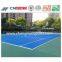 Anti-Slip Synthetic Tennis Court Rubber Sports Flooring Surface