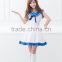 Onen blue and white navy anime sailor suit role-playing suit cosplay fancy dress costume
