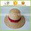 Bulk custom women flower design promotioanal paper straw boater hats