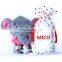 Pretty Pink 100% Cotton Bamboo Baby Hooded Towel Custom Cute Kids Elephant Baby Towel